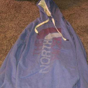 Blue North Face hoodie